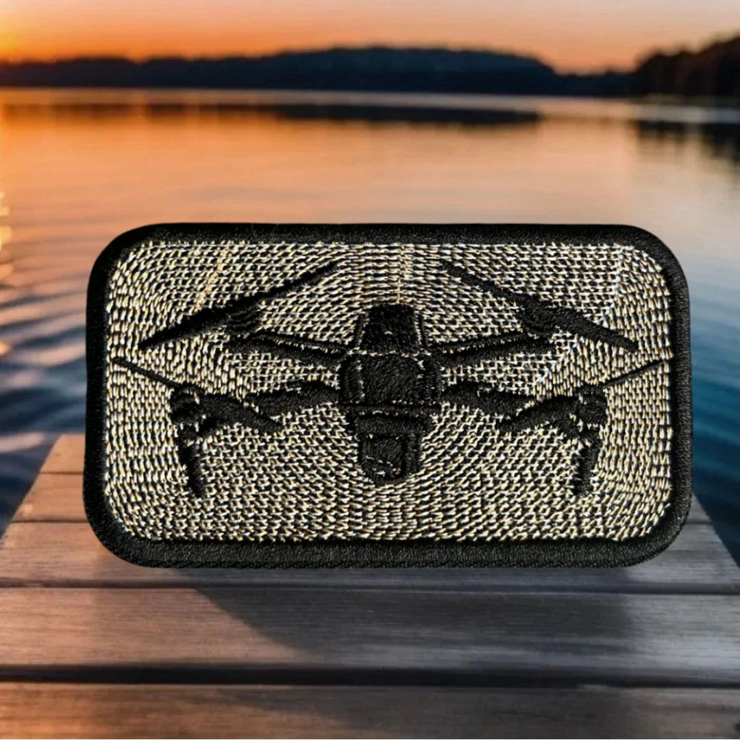 UAV Tactical Morale Badge Drones Embroidered Hook and Loop Patches Military Army Backpack Stickers for Clothes