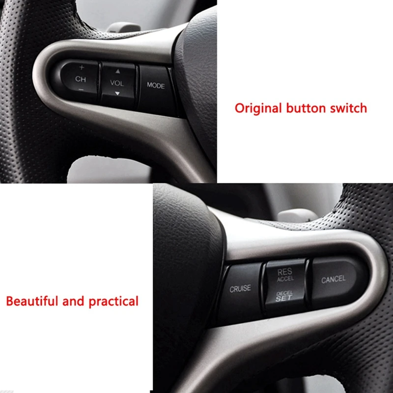 Car Steering Wheel Cruise Control Switch 36770-SNA-A12 For Honda Civic Jazz GE8 Audio Remote Accel Button 36770-SNR-C21