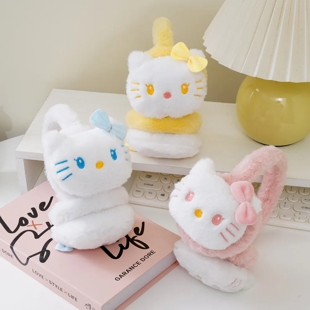 1pcs2024 جديد الشتاء الكرتون الدافئة والباردة عالية المظهر غطاء للأذنين الأفقي الطلاب الجميلين غطاء للأذنين مقاومة البرد #2