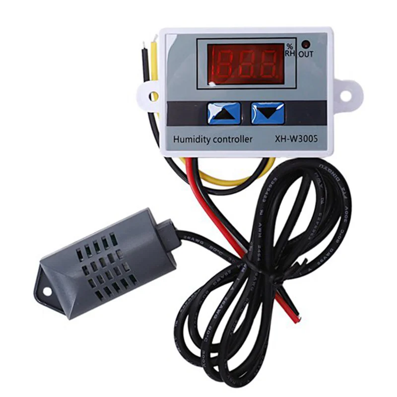 ABBP-4X XH-W3005 AC 110-220V 10A デジタル湿度コントローラー 0-99%RH 湿度レギュレーター 湿度センサー付き