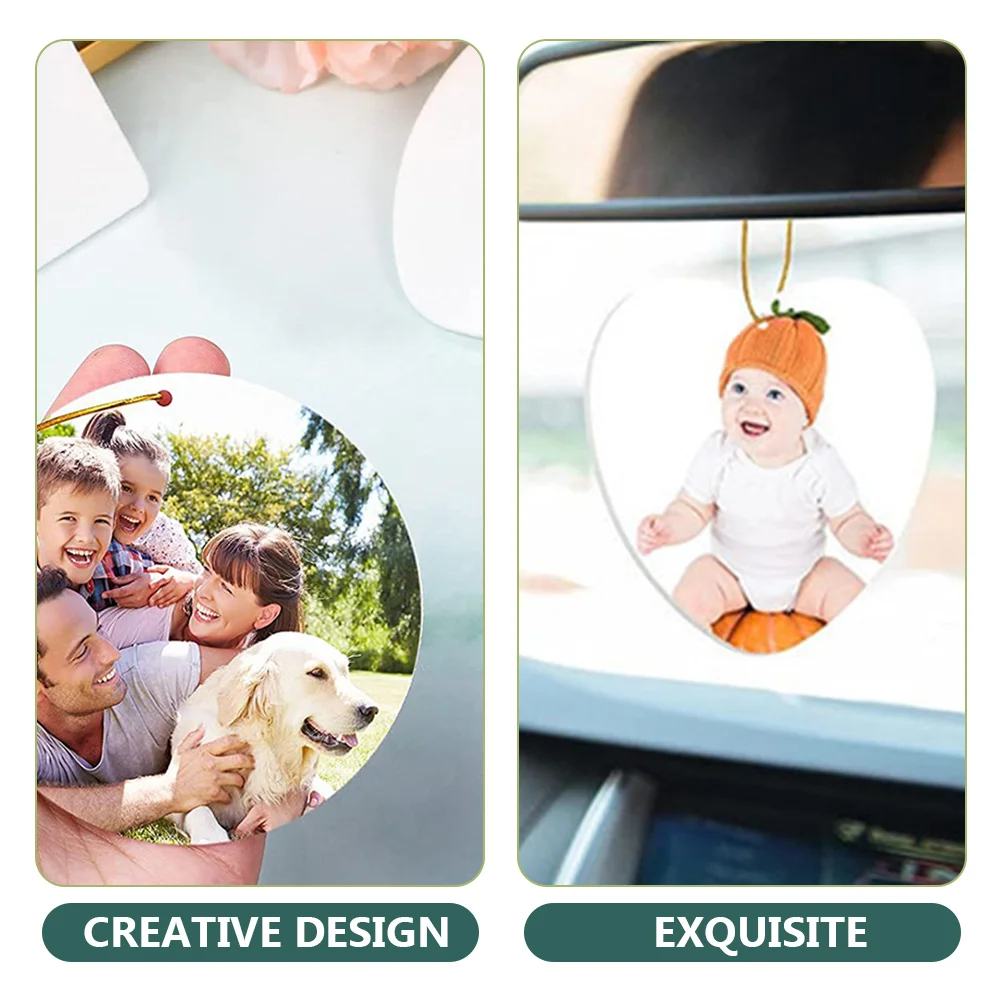 40 Pcs Felt Sublimation Blanks DIY Aromatherapy Sheets Car Air Freshener Hanging Scented Slice Home Bedroom Closet Garage