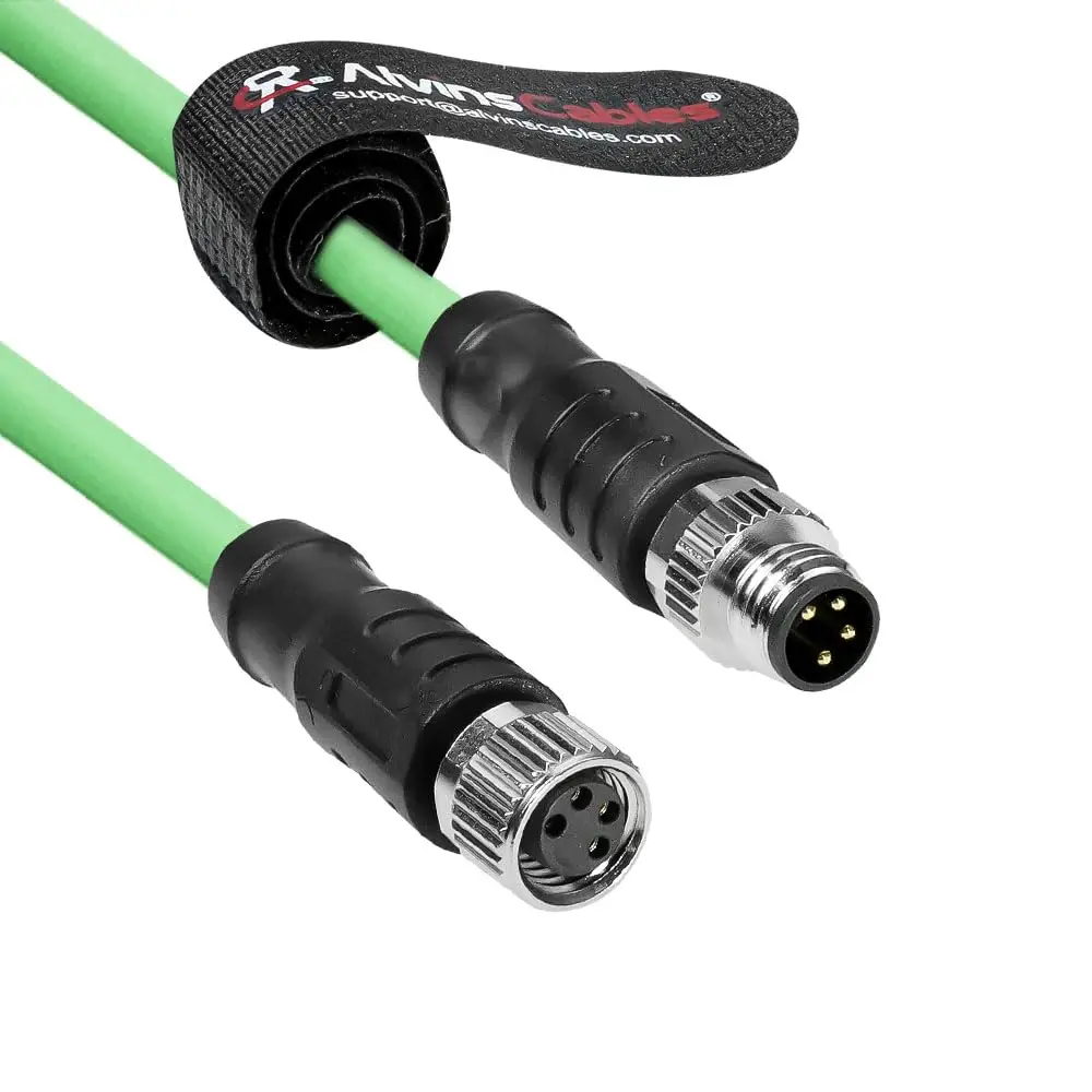Alvin's M8 A Code 4 Pin M F Cable 10m Shielded for Beckhoff EtherCAT