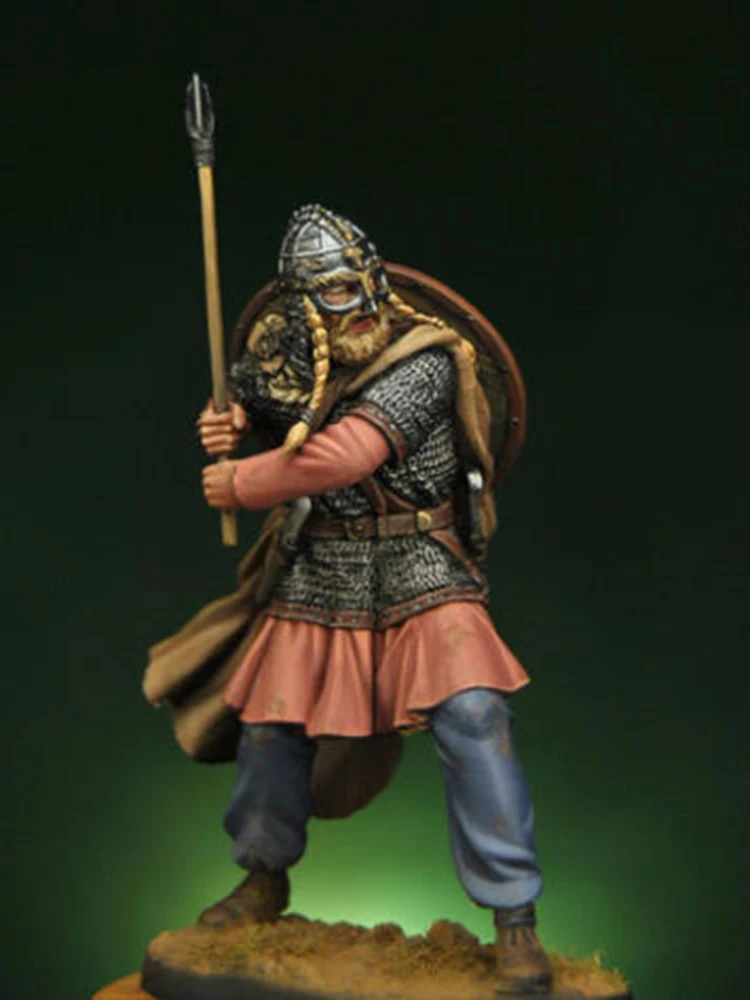 

Unpainted Kit 1/24 75mm Viking Chieftain Army ancient 75mm Resin Figure miniature garage kit
