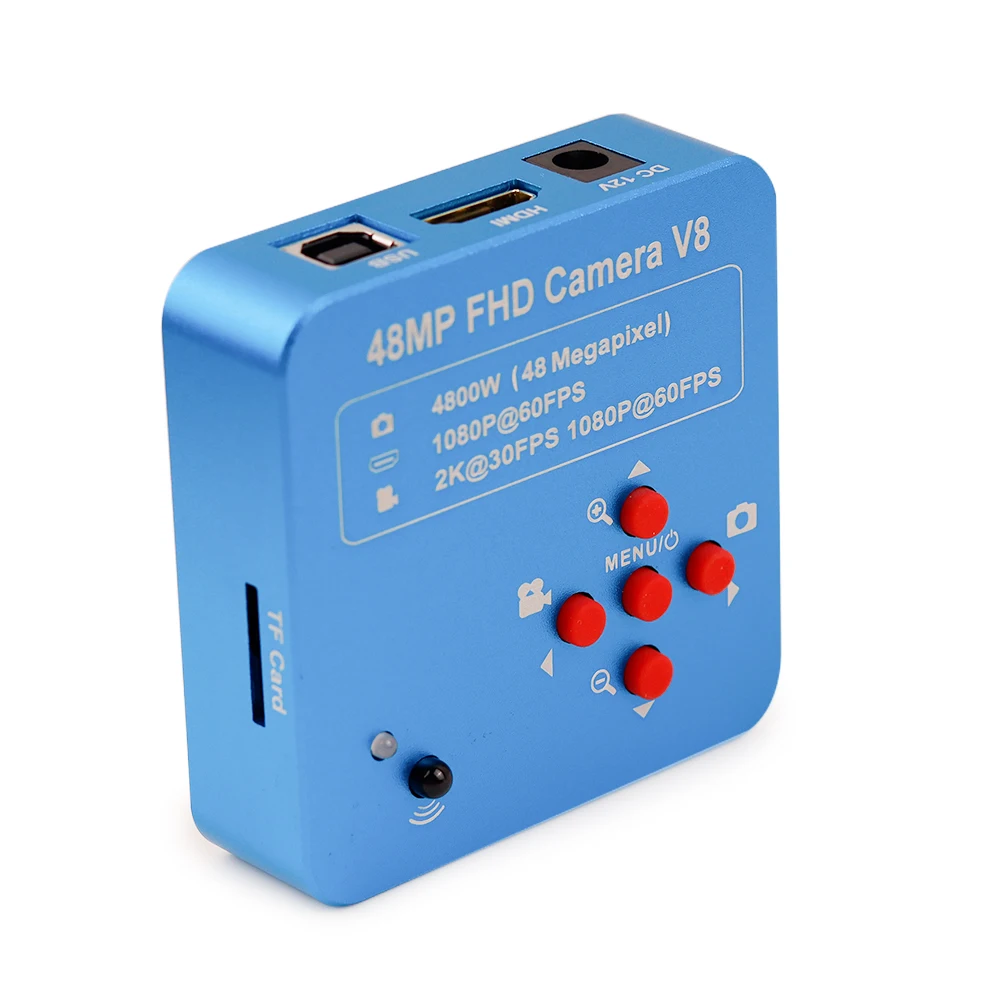 55MP 4K 2K HDMI USB Video Industrial Microscope Camera Phone Capacitor BGA CPU SMD Chip Soldering Repair Video Microscope Camera