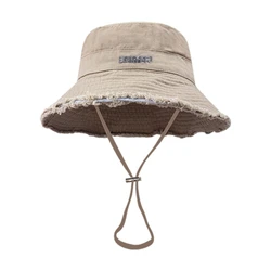 Outdoor Women Bucket Hat Szerokie rondo Kapelusz rybacki Pyłoszczelny Camping Bucket Hat