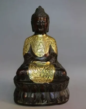 Tibetan Tibet Buddhism Copper Bronze Sakyamuni Tantra Buddha Tathagata Statue