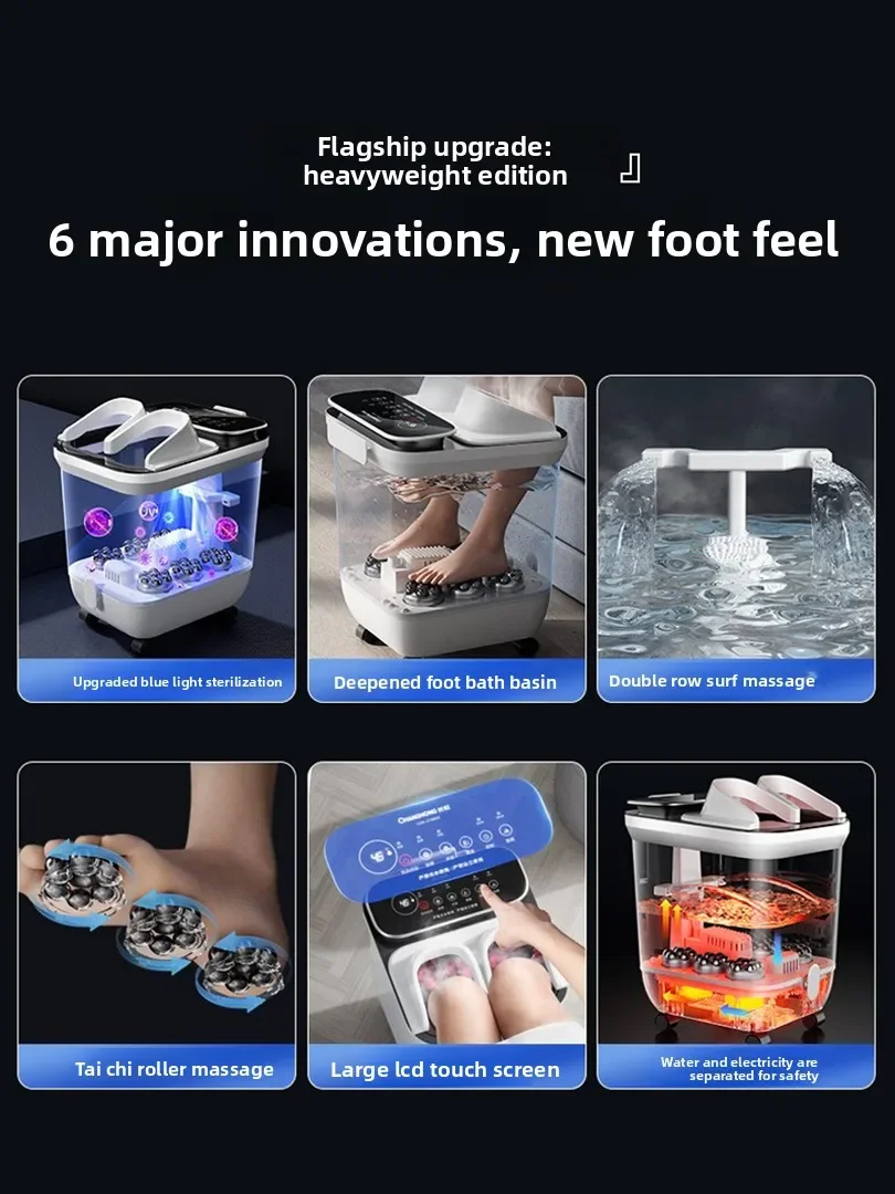 Intelligent Fully Automatic Deep Fumigation Massage Foot Bath Bucket Household Foot Care