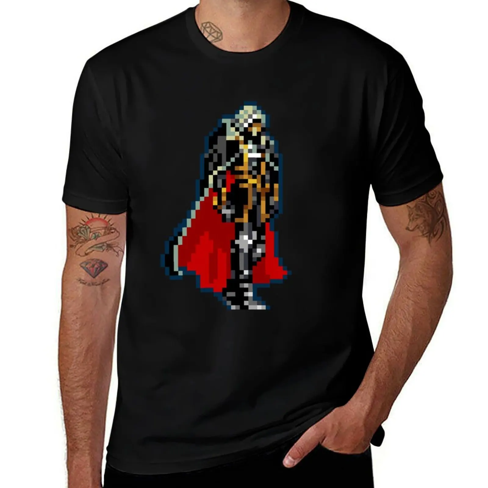 Alucard Black & Red Cape Classic 32-bit Retro T-Shirt funny t shirts dark humor t shirt personalised T-Shirt