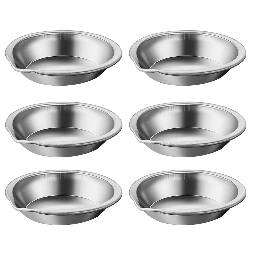 6Pcs Stainless Steel Color Mixing Palettes Multi-Function Watercolor Trays Reusable Painting Tools for School Art Drawing