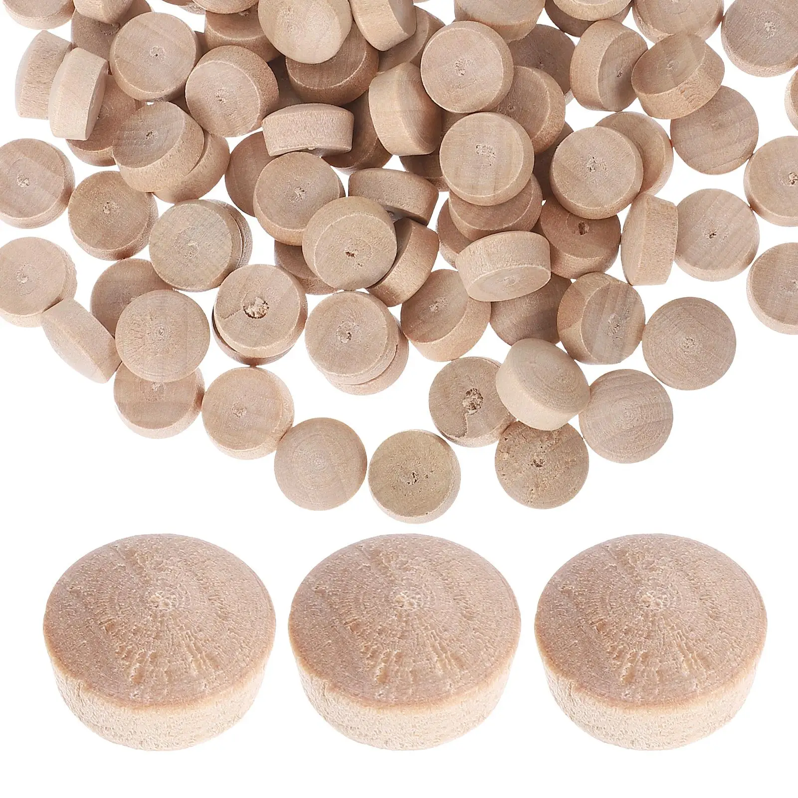 

100pcs Wooden Beehive Plugs Reusable Tapered Inserts for Furniture Holes Cabinet Hole Plug Small Wood Plugs Gardening Tools