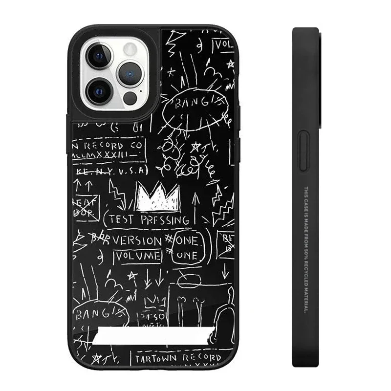 

MagSafe Mirror Surface Crown Pattern iPhone 11 12 13 14 15 16 Pro Max Protective Case with MagSafe