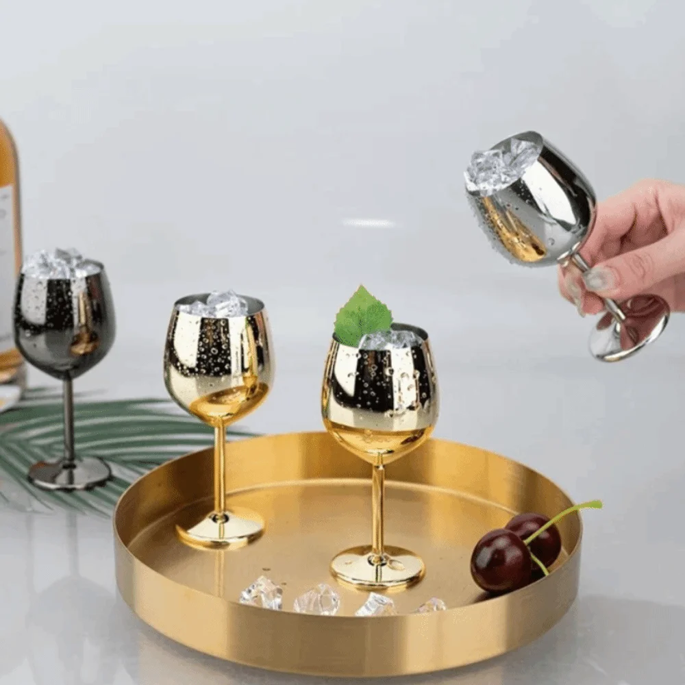 Creative 70 ML Mini Stainless Steel Wine Glass Rust-resistant Drop-resistant Goblet Corrosion-resistant Cocktail Cup Bar