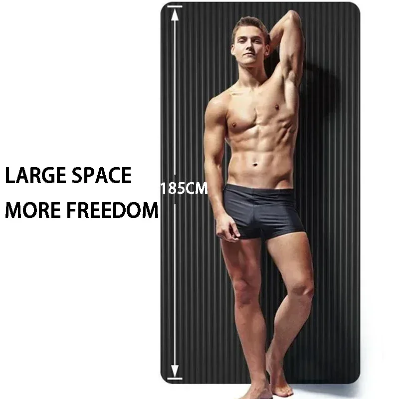 15MM Thick NBR Non-slip Yoga Mat High-density Sports Fitness Mat Home Sports Pilates and Gymnastics Exercise Gymnastics