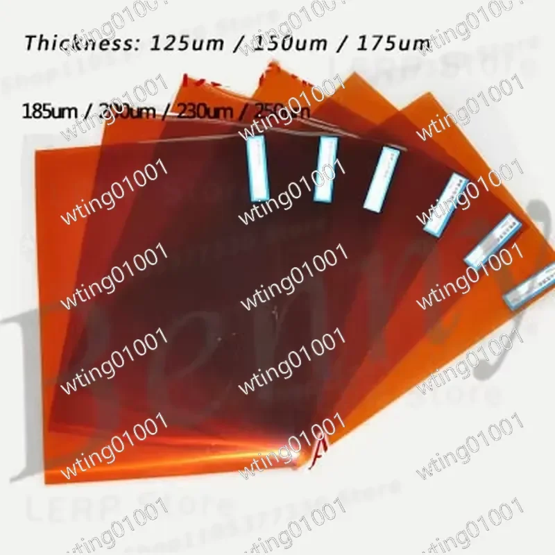 for A4 Gold Finger Polyimide Film 0.25mm Thick 270 Microns Adhesive Free PI Sheet High Temp Resistant Flexible Circuit Board