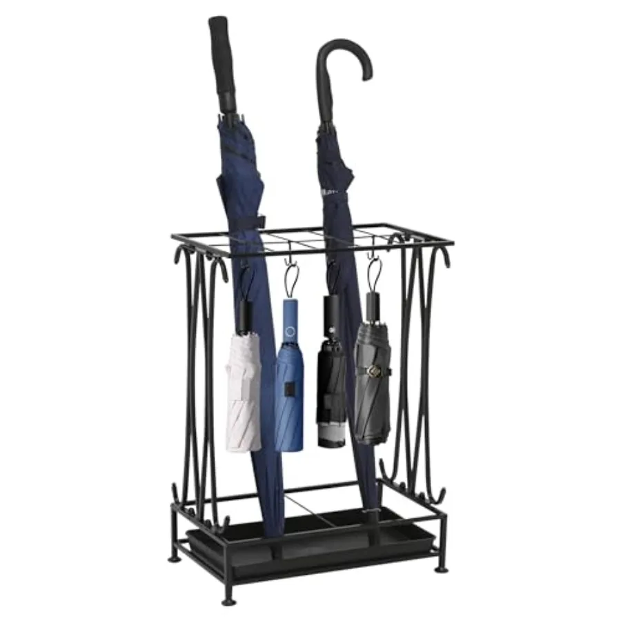 

Umbrella Holder, Umbrella Stand Indoor Entryway, Umbrella Holder Outdoor, Umbrella Rack, Metal, Black