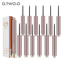 O.TWO.O 12pcs Eye Liner Pen Waterproof Maquiagem Two Type Brush Tip Liquid Eyeliner Long-Lasting Delicate Cat Eyes Makeup