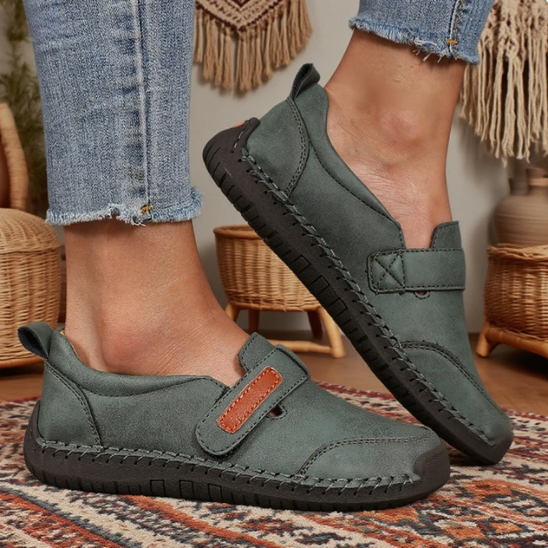 

Women's Casual Loafers Comfortable Soft Soled Mosinka Slip Covers High-quality Flat Bottomed Walking Shoes 2025 New Direct Sales