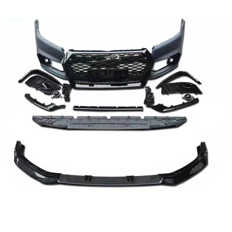 

Best Sale Car Q5 SQ5 Upgrade RSQ5 Style Look Front Rear Bumper Body Kits With Front Lip for Q5 SQ5 2018 2019 2020 2021