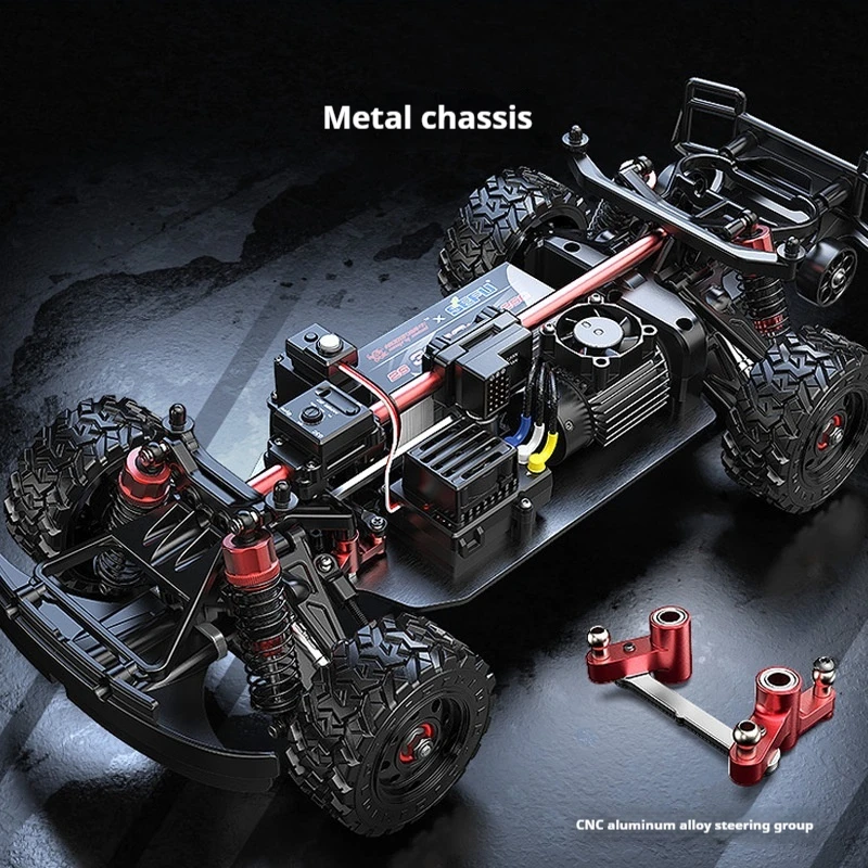Mjx 14211 Hyper Go 1:14 Scale 4wd Brushless Rc Short Course Truck Rally Car Gyro Alloy Metal Chassis 70 km/h 3s Racing Truck Toy