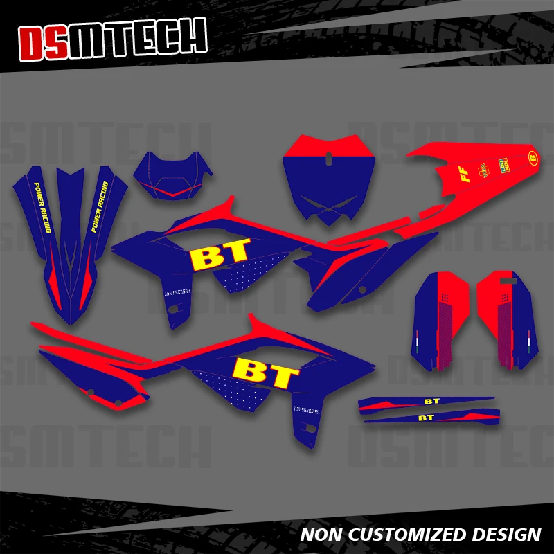

DSMTECH For Beta RR 2020 2021 2022 125 200 250 300 350 390 430 Graphics Decals Stickers Motorcycle Background Custom Number 006