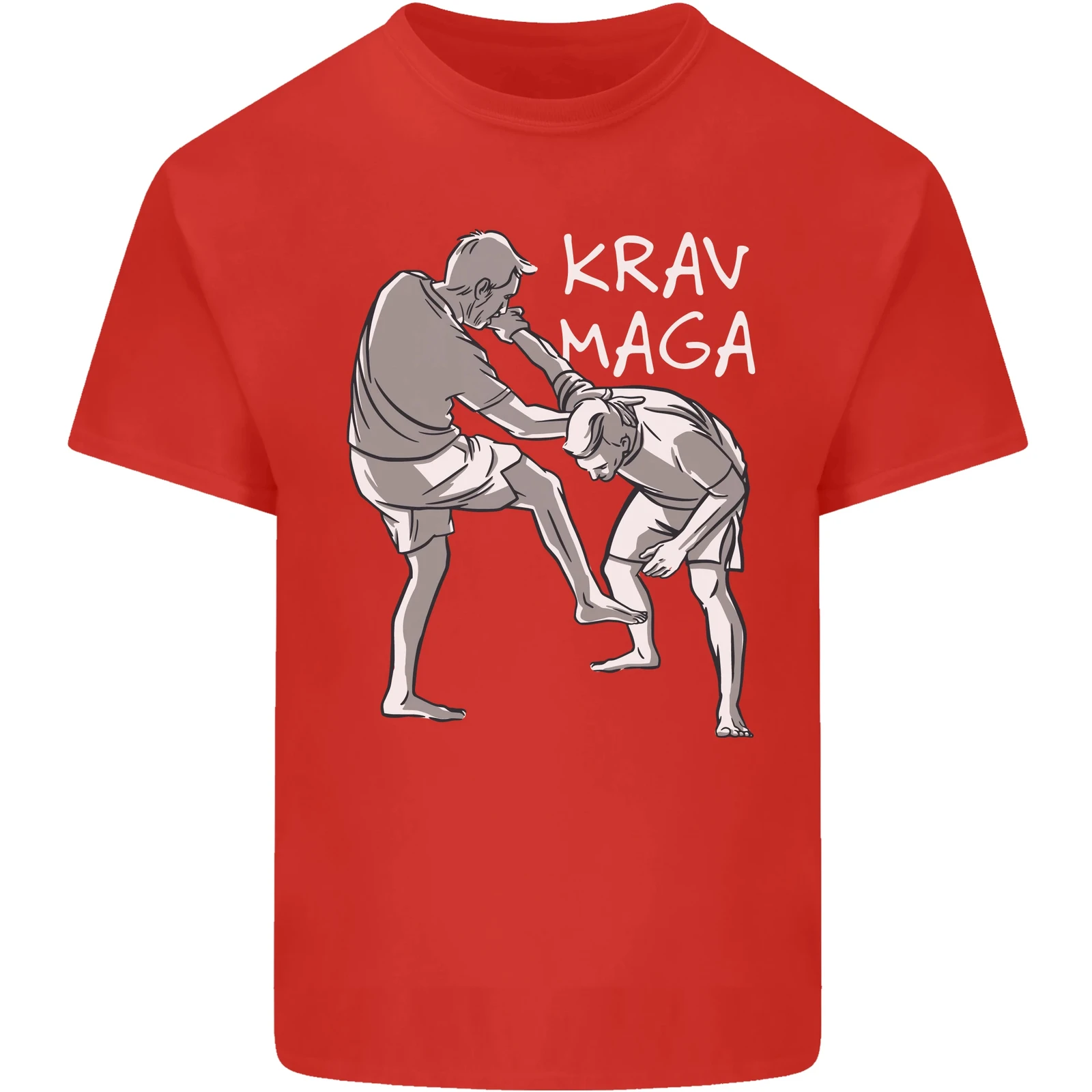 Krav Maga Mixed Martial Arts MMA Fighting Mens Cotton T-Shirt Tee Top Men\'s 100% Cotton Casual T-shirts Loose Top Size S-3XL