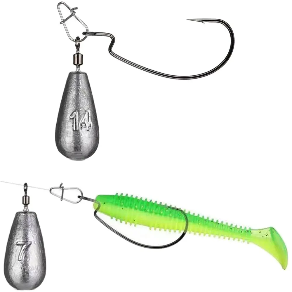 Drop Shot 15 unids/lote peso de Pesca plomo 3,5g 5g 7g 10g 14g 20g tubo bala plomo colgante plantilla de Metal Kit de aparejos de mar herramienta de Pesca