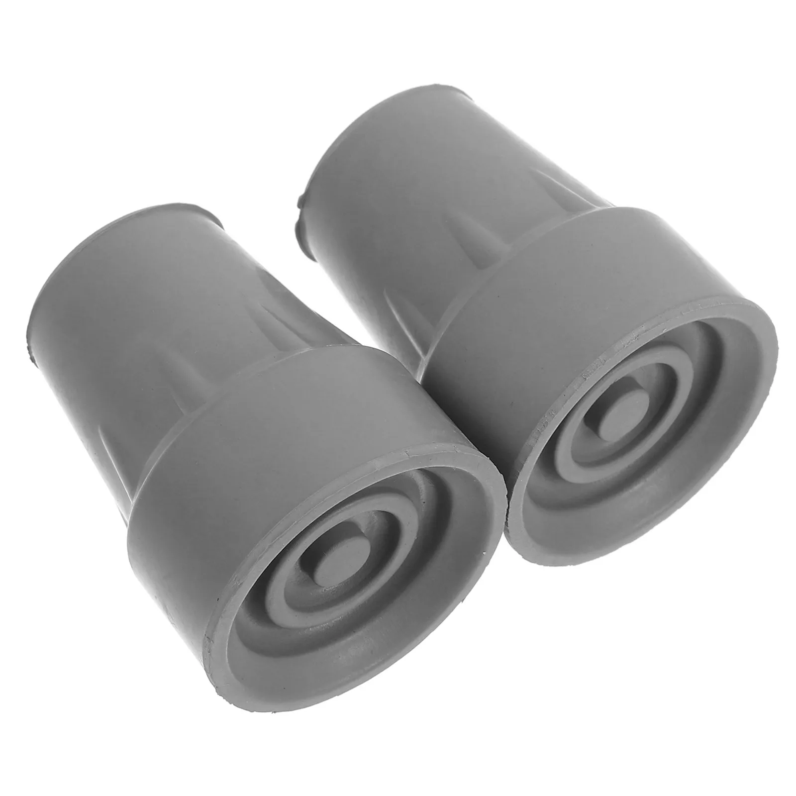 2Pcs Non-Skid Cane Feet Rubber Tips Walker Leg Caps Self-Standing Heavy-Duty Crutch Ends Anti-Slip Walking Accessories