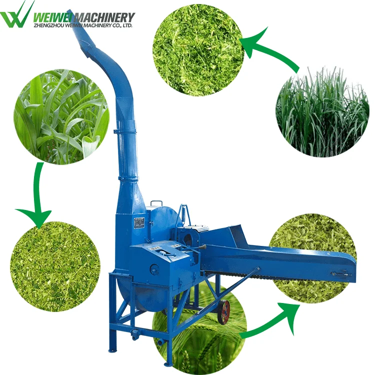6.5t/hr Tractor Electric Chaff Cutter Mower Machine Feed Making Grass Silage Machinery for Animal Cattle Feeding