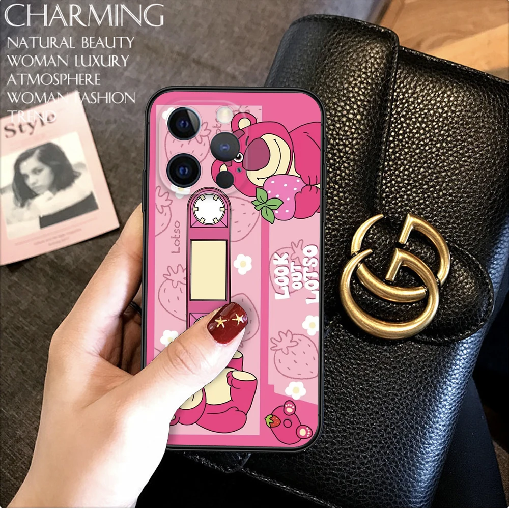 Z92 Schattige Lotso Cartoon Zacht Hoesje Voor Samsung A13 A20 A30 A 20S A 21S A 22 A 30S A31 A32 A33 A42 A50 A 50S A51 A52 A53 A71 A73 A81 A91