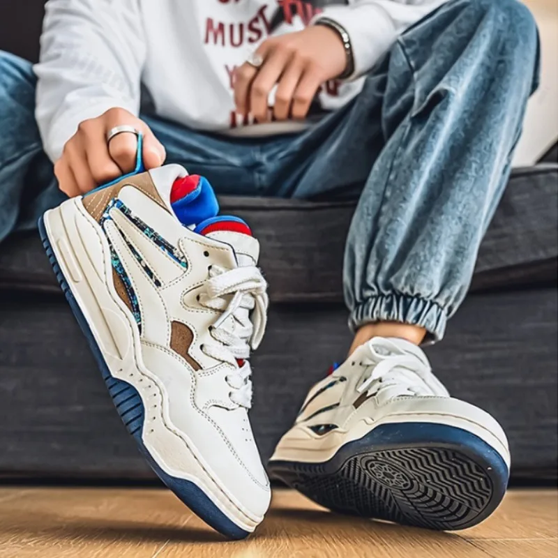 

Niche Design Men's Casual Thick Soled Sports Shoes 2025 Autumn New Fashion Trend Versatile Comfortable Non Slip Chunky sneakers