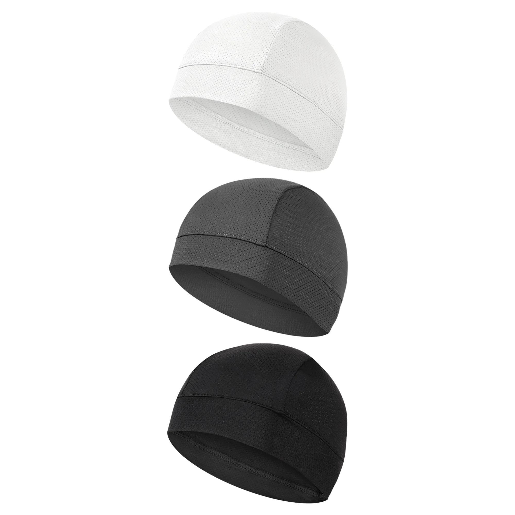 

3pcs Men and Women Comfortable Breathable Hats beanie Moisture Wicking Cycling Cap helmet lining hat Unisex Outdoor Sports hat