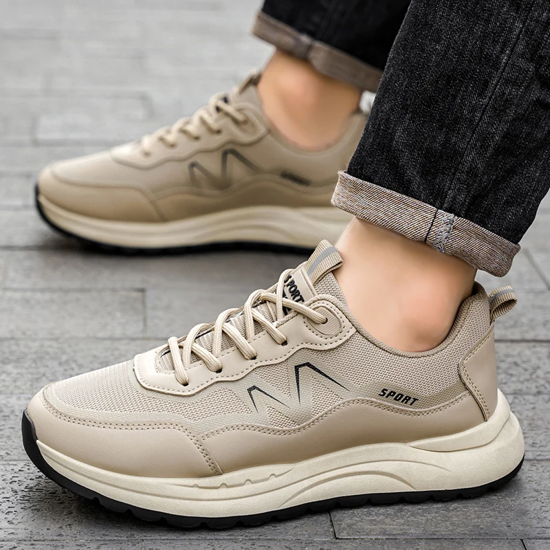 

Весна 2025, трендовая новая дышащая сетчатая обувь, противоскользящая спортивная и повседневная обувь, универсальные легкие кроссовки на толстой подошве