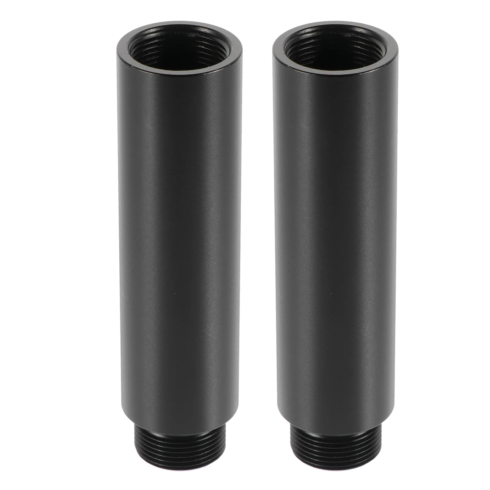 

2 Pcs Mic Holder Extenders Microphone Extension Tube Durable Stand Rod Aluminum Alloy