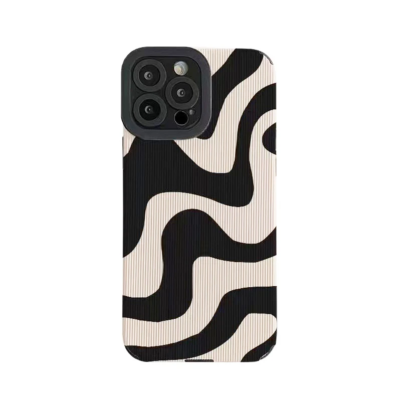 Shockproof Zebra Stripe Silicone Case For iPhone 14 15 16 Pro Max Cases For iPhone 11 12 13 Mini 7 8 Plus X XS XR Cartoon Cover image 5