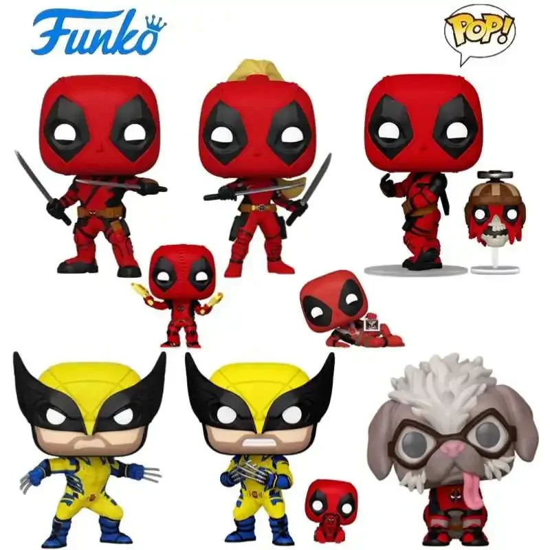 IN STOCK Original Funko Pop Deadpool Figure Model and Wolverine Statue X-23 Blade Warrior Royal Handheld Model Marvel Movie Gift