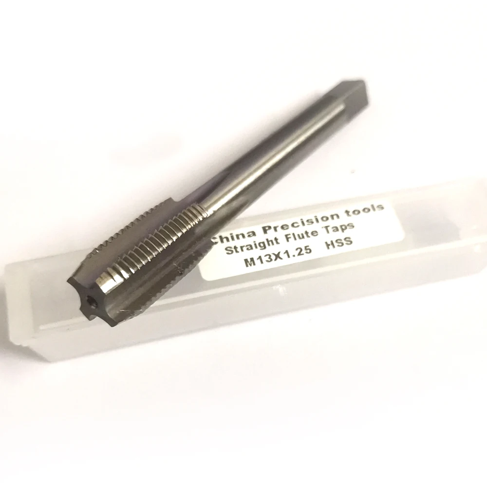 Right hand HSS Metric thread tap Fine screw straight taps M13 machine tap M13X2 M13X1.75 m13x1.5 m13x1.25 m13x1 m13x0.75 m13x0.5