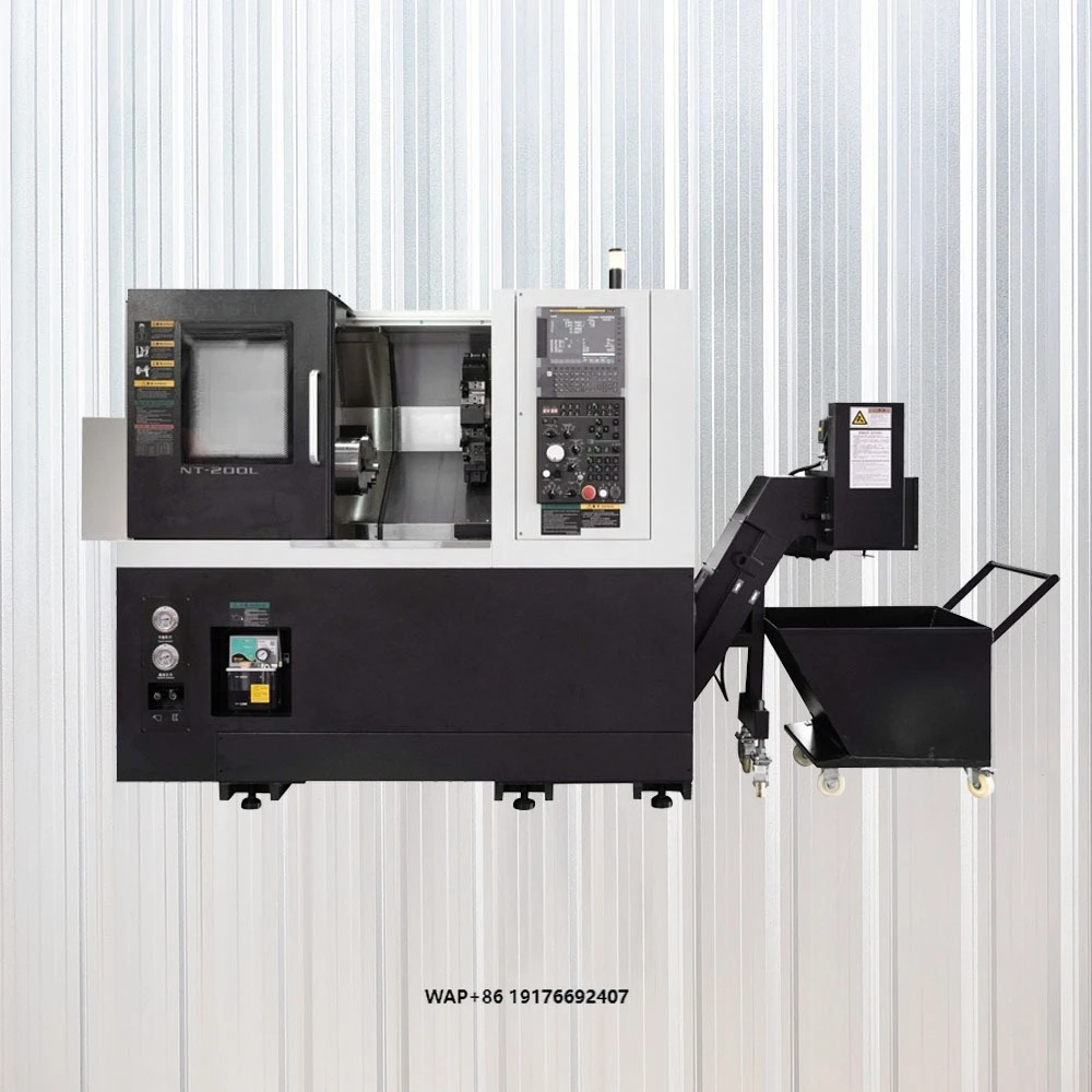 Controlled 2 Axis Medium Duty Slant Bed CNC Turning Center HT300 WF-NT200L Heavy Duty Lathe Machine 380V Voltage