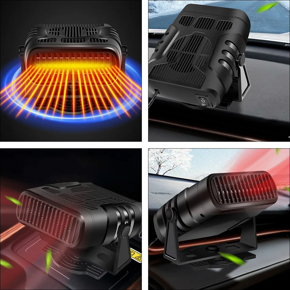 

12V Car Heater Automobile Windscreen Defrosting Fan Fast Heating Car Defogger Portable Vehicle Warmer Auto Snow Defroster