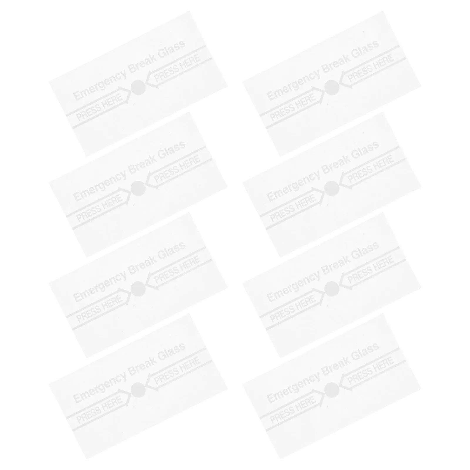 

8Pcs Emergency Break Glass Replacement Fire Alarm Switch Cover Heat Resistant Clear Glass for Manual Alarm Station Call Point