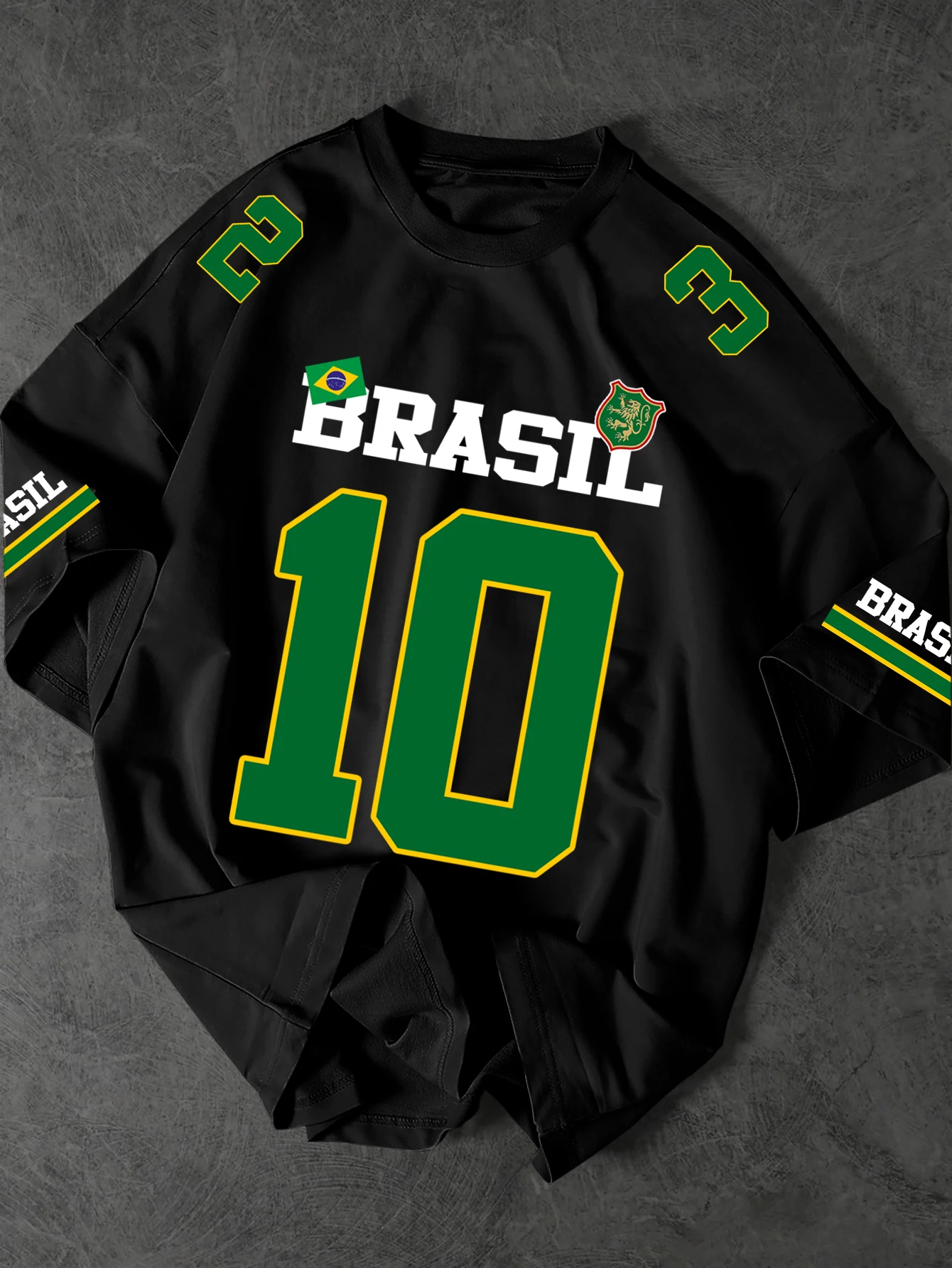 Street Fashion Brazil - Men's American Retro Brazil 10 Printed