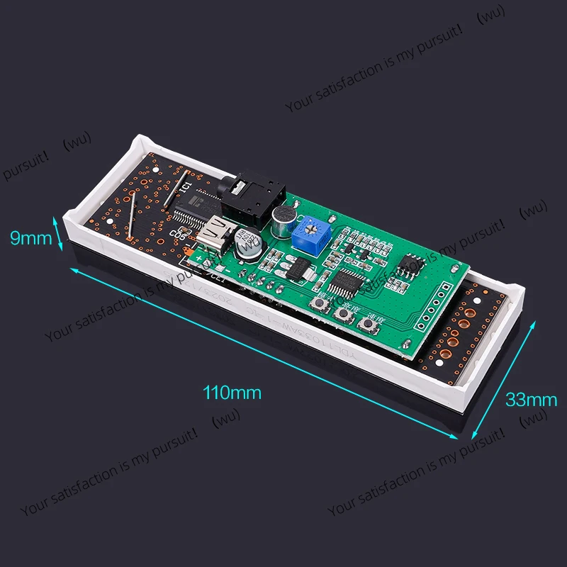 Multi-mode Voice Control Music Spectrum LED Pickup Rhythm Analyzer Light Display Audio Level Indicator VU Meter Atmosphere Lamp