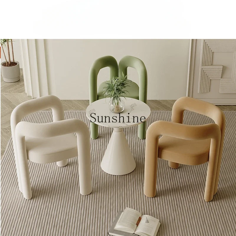 Leisure beauty salon reception negotiation table and chair combination simple light luxury meal makeup chair