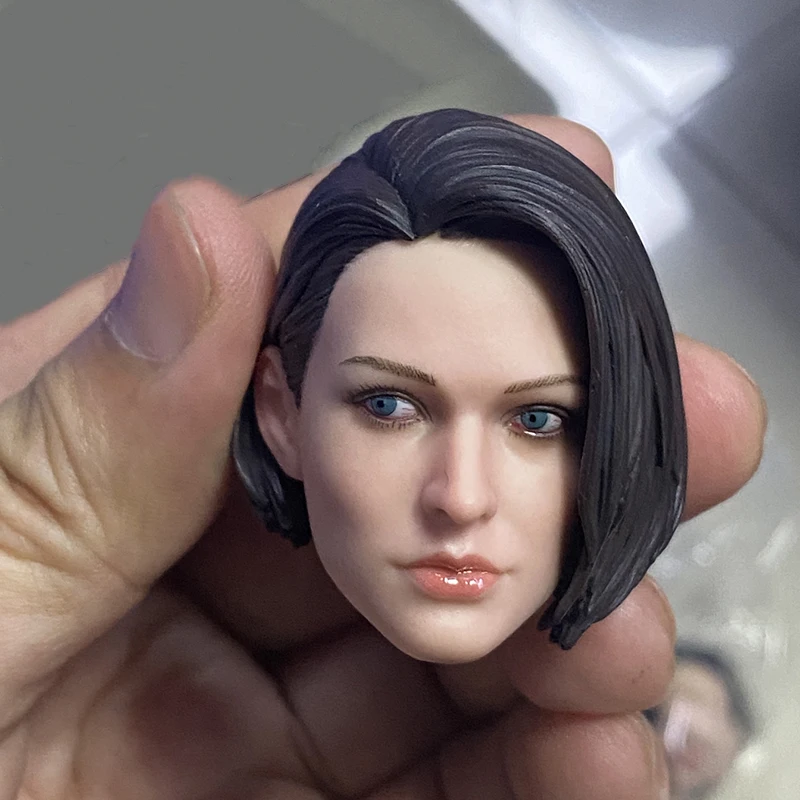 

1/6 Soldier Female SWAT Jill Valentine Head Sculpt Direct Vision Squint Head Carving Fit 12'' Action Figure Body Dolls In Stock