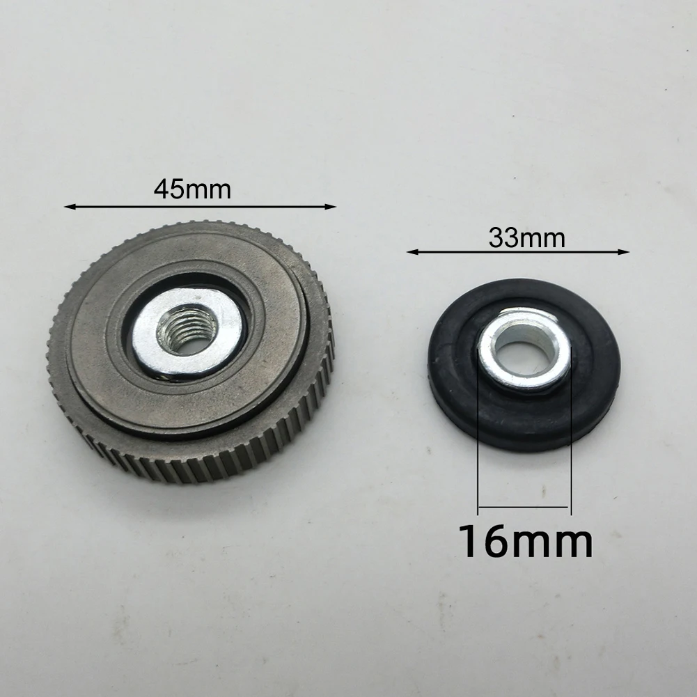 2pcs/set For M10 Quick Release Grinder Pressing Plate Angle Grinder Flange Nut Set Inner Outer Flange Nut For M10 Shaft.