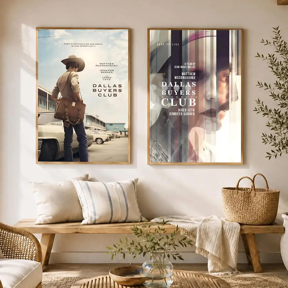 Movie Dallas Buyers Club Poster HD poster wall art self-stick no-residue for home cafe office great gift