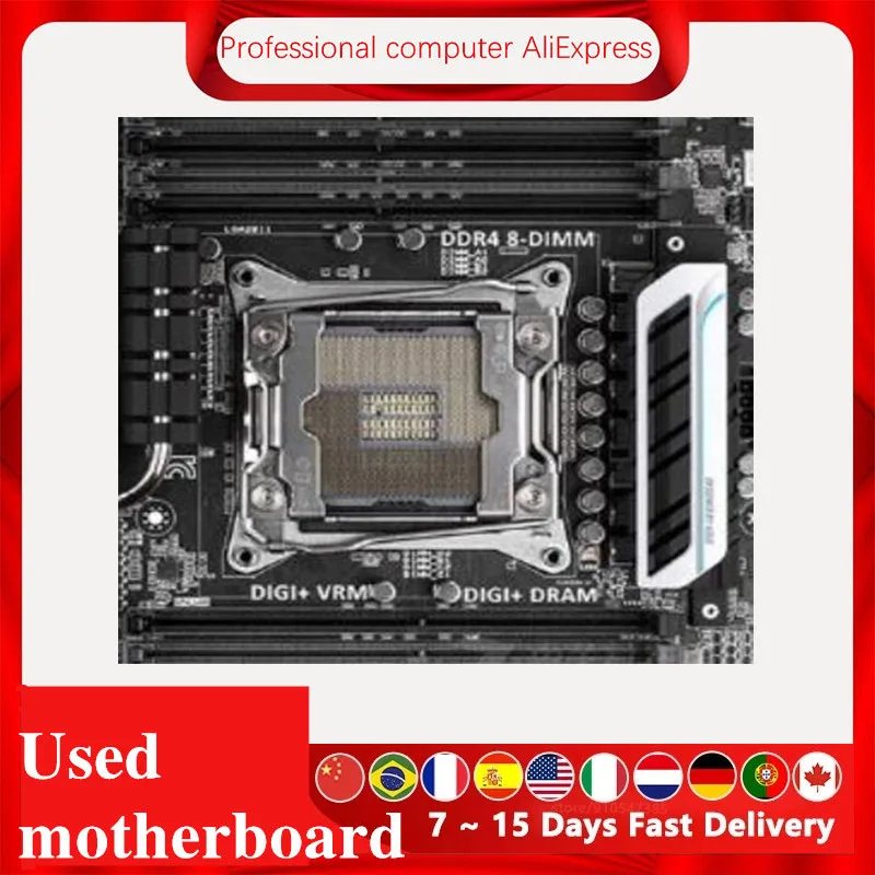 Imagem -02 - Placa-mãe de Mesa Original Usada para Asus X99-pro Usb 3.1 X99m Soquete 2011 Lga 2011 Core i7 Lga2011 v3 Ddr3