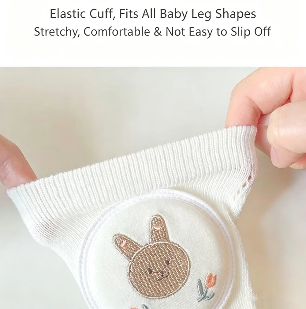 0-3 Jahre Baby-Knieschoner, 1 Paar, atmungsaktiv, für den Sommer, zum Schutz beim Krabbeln, als Hilfsmittel beim Laufenlernen, Beinwärmer, Knieschoner für Säuglinge und Kleinkinder. – Detail 7