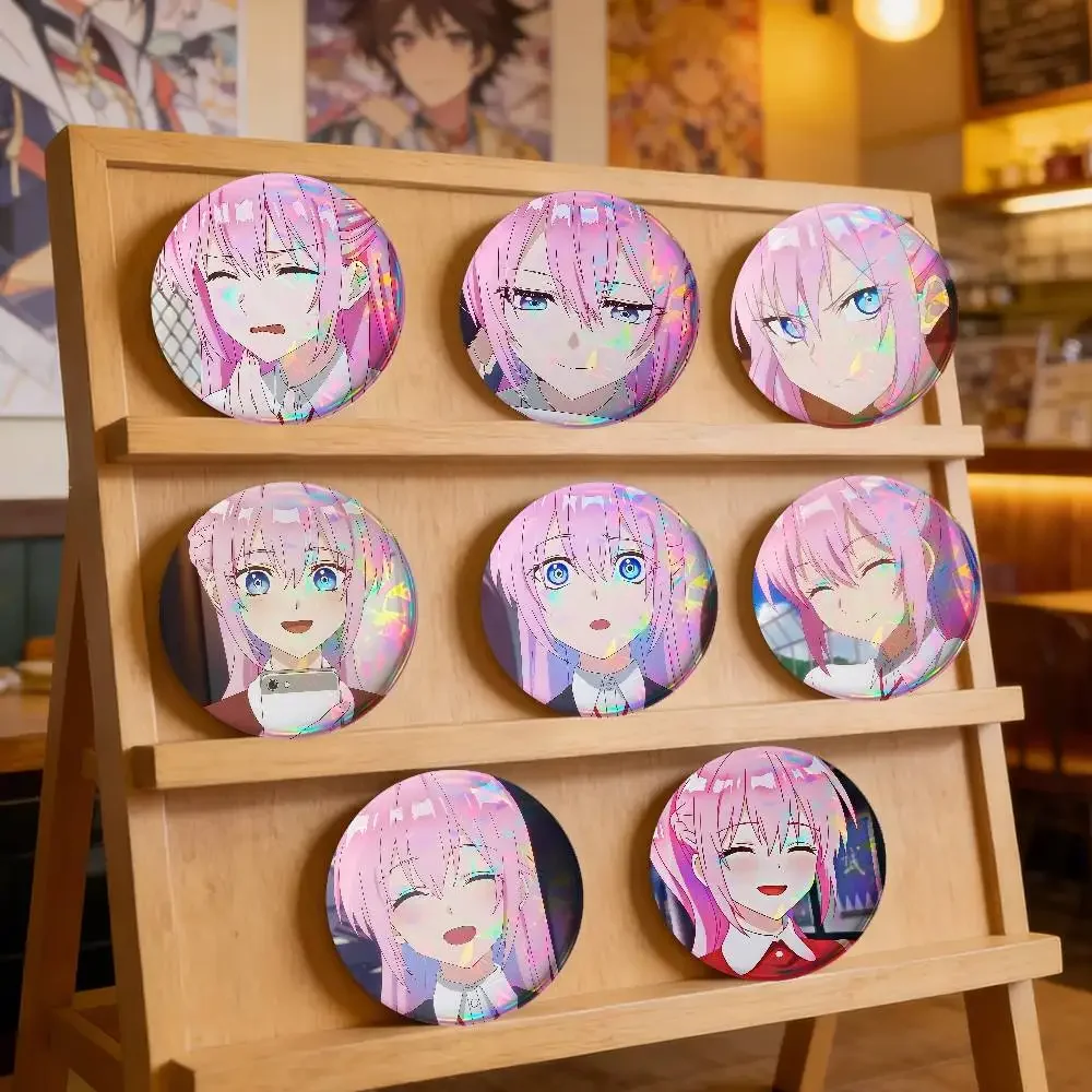 S-Shikimori's Not Just A Cutie For Badge Personalized Custom Laser Reflective Badge Hologram Metal Enamel Brooch Souvenir Gift