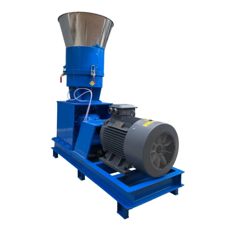 220V Single Phase Electric Feed Pellet Mill Household Pig Chicken Cattle Fish Fodder Pellet Maker Dry Wet Dual Use