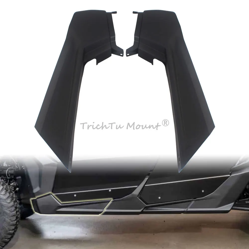 UTV Accessories Left & Right Front Door Lateral Panel Kits for Can-Am Maverick X3 Max 4 Seater Models 2017-2023 ABS Matte Black